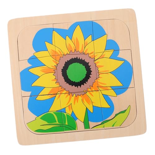 FIXOSHEE Holzpuzzle Cartoon Mehrlagig Lernspielzeug für Ab Jahren Pädagogisches Holzpuzzle mit Leicht Greifbaren Fördert Intelligenz und Motorische Entwicklung von FIXOSHEE