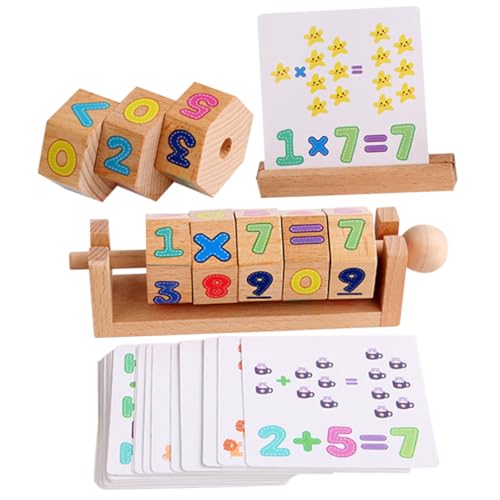 FIXOSHEE Holzpuzzle Lernspielzeug aus Hochwertigem Holz Kreatives Zahlenwürfel Puzzle Ab Jahre Fördert Kognitive Fähigkeiten Form Objekterkennung Handliches Sicheres für Junge Mädchen und von FIXOSHEE