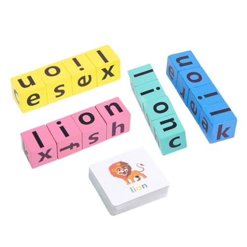 FIXOSHEE Holzspielzeug Alphabet Rechtschreibspiel Buchstaben Blöcke Lernspielzeug für Wortkarten Pädagogisches Englisch Lernpuzzle zur Kognitiven und Buchstabenerkennung FIXOSHEE Holzspielzeug Alphabet Rechtschreibspiel Buchstaben Blöcke Lernspielzeug für Wortkarten Pädagogisches Englisch Lernpuzzle zur Kognitiven und Buchstabenerkennung von FIXOSHEE