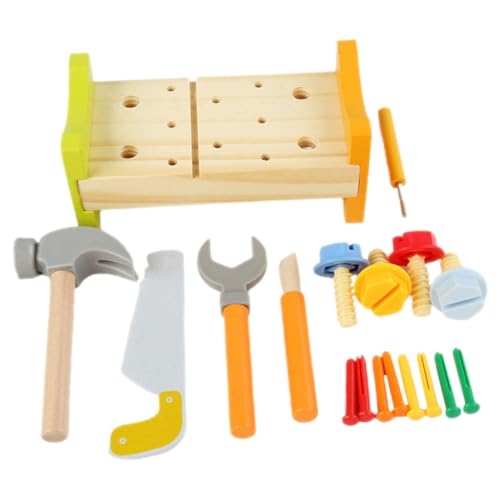 FIXOSHEE Holzspielzeug Hämmerbank für Hammer Pädagogische Werkbank Fördert Hand Auge koordination Logisches Denken und Kreativität Sicherer Buntes Indoor Lernspielzeug von FIXOSHEE