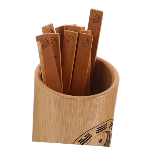 FIXOSHEE I Ching Divination Bamboo Fortune Telling Sticks Mit Tragbarem Bambusbehälter Für Feng Shui Lernen Entscheidungsunterstützung Und Traditionelle Chinesische Kultur von FIXOSHEE