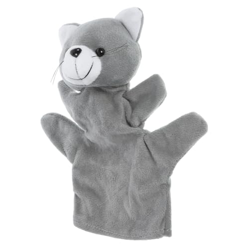 FIXOSHEE Interaktive Katzen handpuppe aus Weichem Plüsch für Bewegliche Glieder Fördert Feinmotorik und Fantasie Storytelling Kreatives Rollenspiel von FIXOSHEE