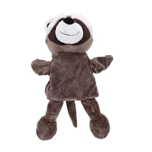 FIXOSHEE Interaktive Plüsch handpuppe Waschbär Cartoon Tier Stofftier Frühe Lernhilfe für Weiches Kuscheliges Material für Fantasievolles Rollenspiel von FIXOSHEE