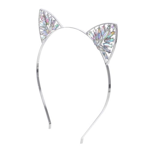 FIXOSHEE Katzenohren Haarreif mit Funkelnden Strasssteinen Glitzerndes Party Haarband für Damen Leichter Bequemer Kopfschmuck für Cosplay Halloween und Alltag FIXOSHEE Katzenohren Haarreif mit Funkelnden Strasssteinen Glitzerndes Party Haarband für Damen Leichter Bequemer Kopfschmuck für Cosplay Halloween und Alltag von FIXOSHEE
