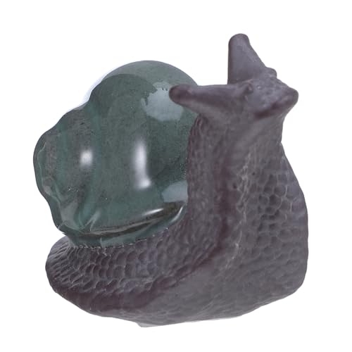 FIXOSHEE Keramik Schneckenfigur Bonsai Dekoration Kleine Keramik Tierfigur Eleganter Mikrolandschaft Schmuck für Garten Balkon Blumenübertöpfe Einzigartige Wohnkultur von FIXOSHEE