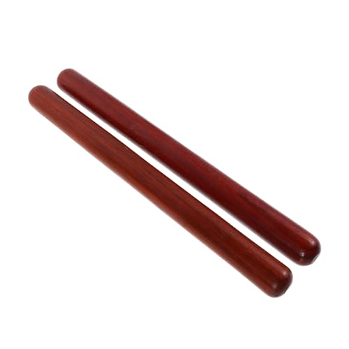 FIXOSHEE Klassische Holz Claves Percussion Sticks aus Langlebigem Hartholz Kindgerechte Orff musikinstrumente für Rhythmus und Musikalische Früherziehung Holz Rhythmusstäbe von FIXOSHEE