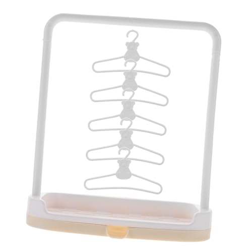 FIXOSHEE Kleiderständer für Puppenkleidung mit Kleiderbügeln Glatte Oberfläche Platzsparend für Puppenhäuser und Outfit Aufbewahrung Geeignet für Bjd und Spielpuppen FIXOSHEE Kleiderständer für Puppenkleidung mit Kleiderbügeln Glatte Oberfläche Platzsparend für Puppenhäuser und Outfit Aufbewahrung Geeignet für Bjd und Spielpuppen von FIXOSHEE