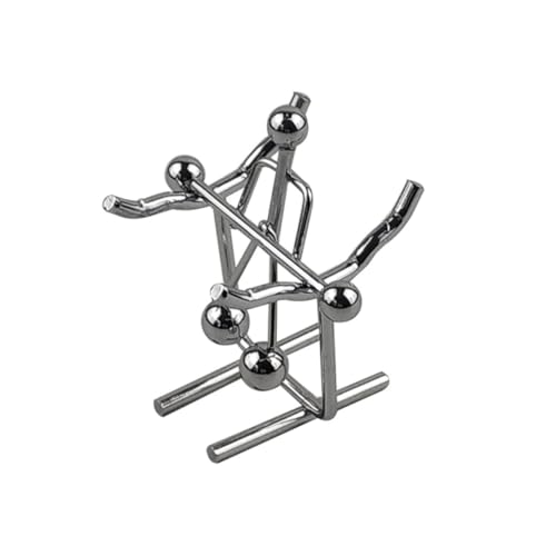 FIXOSHEE Kleine Eisenfigur Balance Ball Schwingpendel Metall Dekoration für Büro und Zuhause Mini Balance als Wissenschafts Demo und Originelles von FIXOSHEE