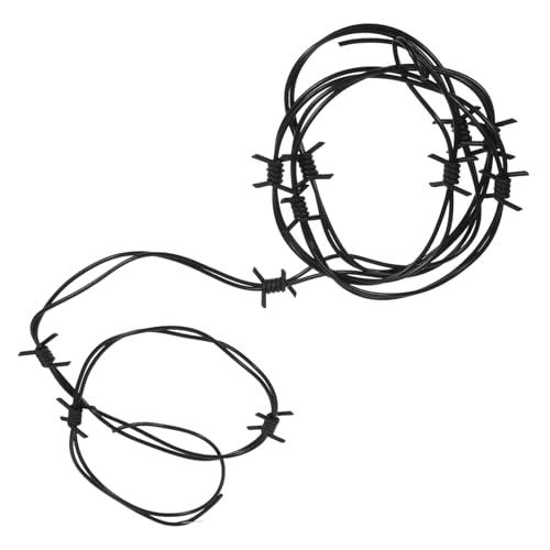 FIXOSHEE Künstlicher Stacheldraht Halloween Deko Schwarz Halloween-Party Requisite für Haunted House Indoor Outdoor Gruselige Barbed Wire Dekoration für Party FIXOSHEE Künstlicher Stacheldraht Halloween Deko Schwarz Halloween-Party Requisite für Haunted House Indoor Outdoor Gruselige Barbed Wire Dekoration für Party von FIXOSHEE