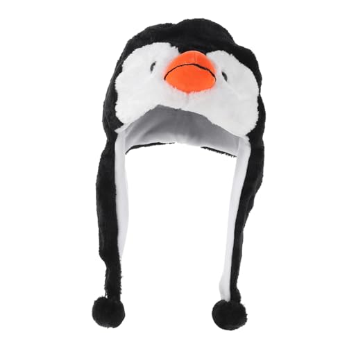 FIXOSHEE Kuschelige Pinguin Mütze Tierkostüm Elastisch Warm Verdickte Tierische Kopfbedeckung Lustige Dekorative Wintermütze Für Geburtstags und Neujahrspartys FIXOSHEE Kuschelige Pinguin Mütze Tierkostüm Elastisch Warm Verdickte Tierische Kopfbedeckung Lustige Dekorative Wintermütze Für Geburtstags und Neujahrspartys von FIXOSHEE