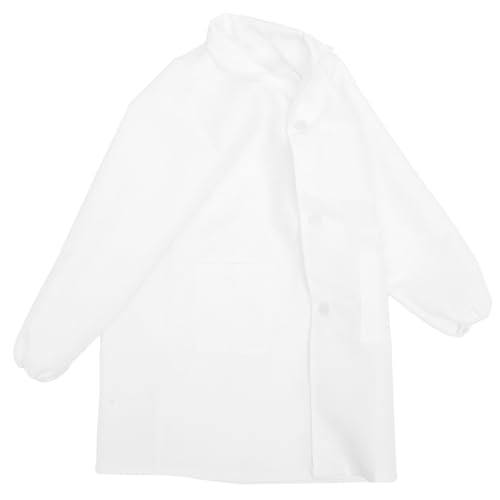 FIXOSHEE Laborkittel Weiß Langarm Wissenschaftler Kostüm Cosplay Kinderarzt Rollenspiel Karneval Verkleidung für Schule Theater Geburtstag Party von FIXOSHEE