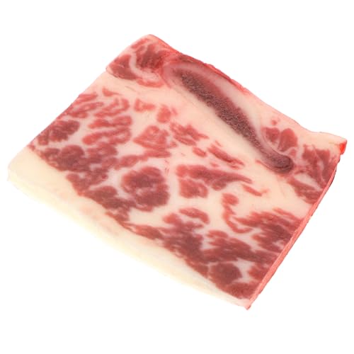 FIXOSHEE Lebensechtes Rindfleischmodell aus Hochwertigem Dekoratives Künstliches Fleisch für Westliche Küchendekoration Leichtes Realistisches Steak Prop für Fotografie und Spielspaß von FIXOSHEE