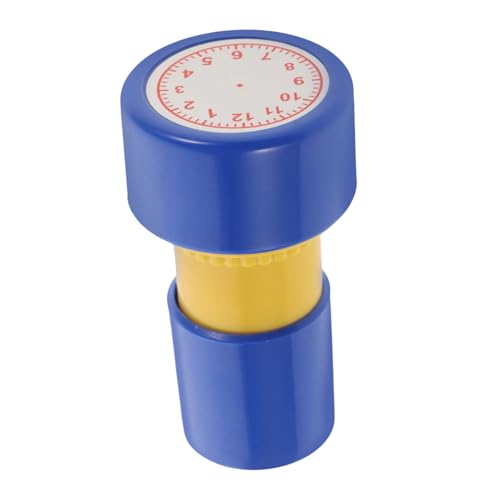 FIXOSHEE Lernstempel Uhrzeit Lernen Blauer Selbstfärbender Teaching Stamper für Schüler Altersgerechter Zeitkonzept Stempel für Vorschule und Grundschule Fördert Beobachtung und Kognitive von FIXOSHEE