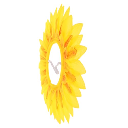 FIXOSHEE Lustige Sonnenblumen kopfbedeckung Gelb Sportfest Party Sonnenblume Kostüm Zubehör für Themenfeiern Fotografie Cosplay und Halloween von FIXOSHEE