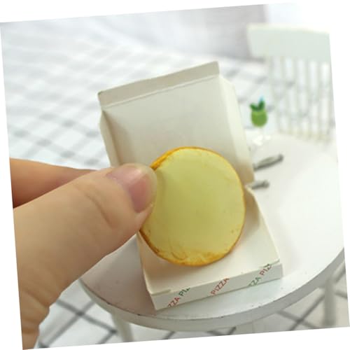 FIXOSHEE Maßstab Simulierte Mini Pizza Dekoration für Puppenhaus Küchenszene Kinderküche Geburtstagsspielzeug von FIXOSHEE