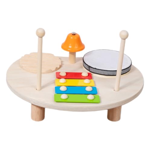 FIXOSHEE Mehrfunktionales Holz Schlagzeug für Xylophon Interaktives Musikspielzeug Hand Auge Koordination und Musikalischer Kreativität für Jungen und Mädchen von FIXOSHEE