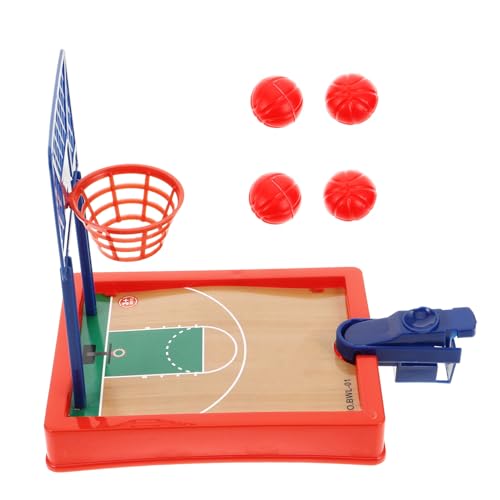 FIXOSHEE Mini Desktop Basketballspiel für Spieler Interaktives Finger Basketballspiel aus Langlebigem Kunststoff Kompakt für Büro Klassenzimmer und Party Inklusive Bällen für Wettbewerbe von FIXOSHEE