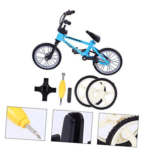 FIXOSHEE Mini Finger Bike Modell aus Verschleißfestem Bewegliche Pedale und Räder Realistisches Mountainbike für Jugendliche und Desktop Dekoration für Fahrradliebhaber von FIXOSHEE