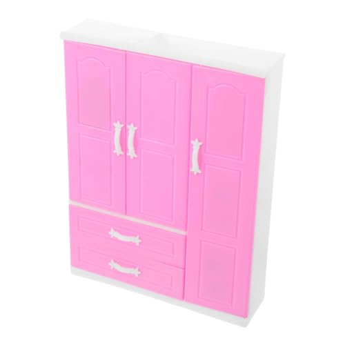 FIXOSHEE Mini Princess Garderobe Puppenhausschrank Puppenhaus-Bewegungsschrank Dollhouse -Schubladenschrank Zubehör für Feengärten Puppenmöbel Mini-Kleiderschrank-Ornamente Plastik Rosa FIXOSHEE Mini Princess Garderobe Puppenhausschrank Puppenhaus-Bewegungsschrank Dollhouse -Schubladenschrank Zubehör für Feengärten Puppenmöbel Mini-Kleiderschrank-Ornamente Plastik Rosa von FIXOSHEE