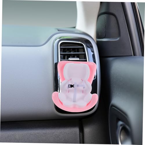 FIXOSHEE Mini Puppenautositz Hellrosa Leichtes Sicheres Puppenzubehör Einfach Montierbar Tragbar als Dekorativer Puppentischmittelpunkt und Realistisches für Puppenwagen von FIXOSHEE