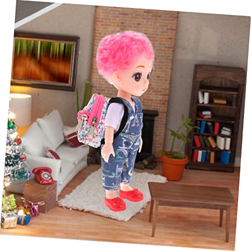 FIXOSHEE Mini Puppenrucksack mit Floralem Muster Kleines Doll Schoolbag Dekoratives Mini Ornament Strapazierfähiges Zubehör für Puppen und Zimmerdekoration FIXOSHEE Mini Puppenrucksack mit Floralem Muster Kleines Doll Schoolbag Dekoratives Mini Ornament Strapazierfähiges Zubehör für Puppen und Zimmerdekoration von FIXOSHEE