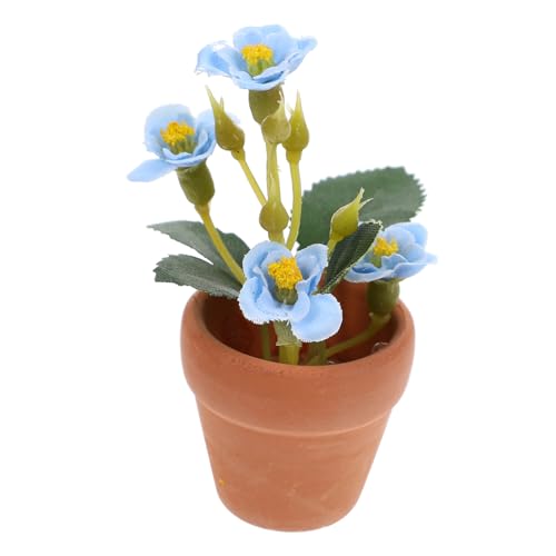 FIXOSHEE Miniatur Bonsai Pflanze Blau Miniaturhaus Dekoration Puppenhaus Ornament Puppenhaus Zubehör für Realistische Mini Landschaften und Fensterdeko FIXOSHEE Miniatur Bonsai Pflanze Blau Miniaturhaus Dekoration Puppenhaus Ornament Puppenhaus Zubehör für Realistische Mini Landschaften und Fensterdeko von FIXOSHEE