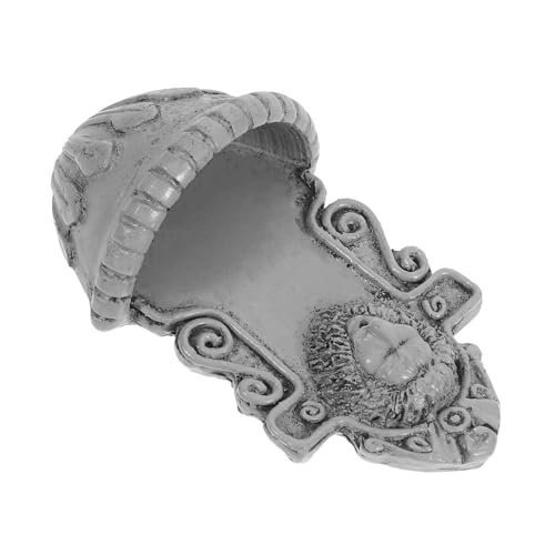 FIXOSHEE Miniatur Gartenaccessoires Löwenkopf Wanddeko Realistische Mikro Wandkunst für Mini Häuser und Puppenhäuser Fantasievolle Tierkopf Skulptur für Garten und von FIXOSHEE