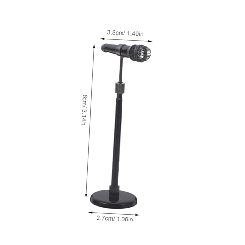 FIXOSHEE Mini-mikrofon Requisiten Spielzeug Miniatur Mikrofon Für Puppenhaus Dekoration Simulations Mikrofon Für Junge Mädchen Karaoke Partygeschenke von FIXOSHEE