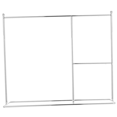 FIXOSHEE Miniatur Puppen Kleiderständer aus Metall Eleganter Puppen Kleiderhalter für Puppenhaus Dekoration Tragbarer und Leichter Mini Kleidungsorganizer Weiß Verchromt FIXOSHEE Miniatur Puppen Kleiderständer aus Metall Eleganter Puppen Kleiderhalter für Puppenhaus Dekoration Tragbarer und Leichter Mini Kleidungsorganizer Weiß Verchromt von FIXOSHEE