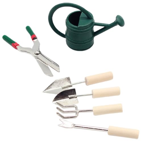 FIXOSHEE Miniatur Puppenhaus Gartenset mit Mini Giesskanne Schere und Schaufel Realistische Gartenwerkzeuge für Mini Haus Dekoration Leichtes Set für Wohnzimmer und Szenen Langlebig FIXOSHEE Miniatur Puppenhaus Gartenset mit Mini Giesskanne Schere und Schaufel Realistische Gartenwerkzeuge für Mini Haus Dekoration Leichtes Set für Wohnzimmer und Szenen Langlebig von FIXOSHEE