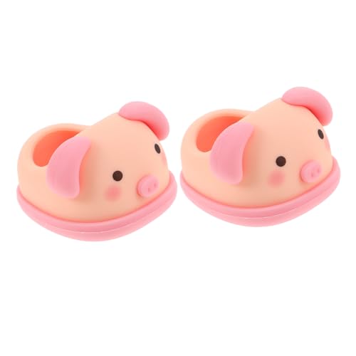 FIXOSHEE Miniatur Puppenschuhe Piggy Design Stehfähig für Puppen Niedliche Leichte Kunststoff Schlupfschuhe als Mode Accessoires für Vielseitiges Puppenkostüm FIXOSHEE Miniatur Puppenschuhe Piggy Design Stehfähig für Puppen Niedliche Leichte Kunststoff Schlupfschuhe als Mode Accessoires für Vielseitiges Puppenkostüm von FIXOSHEE