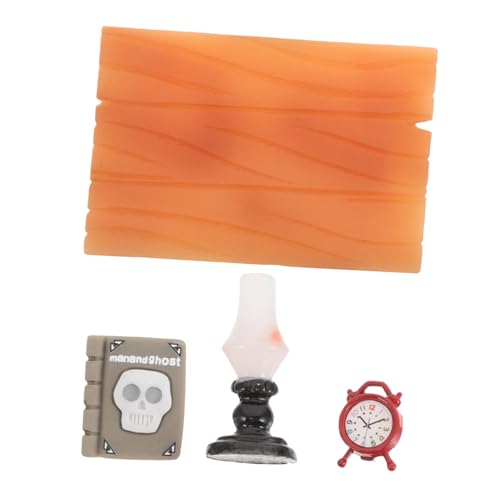FIXOSHEE Miniatur Schreibtisch und Bücher Set für Puppenhaus DIY Realistisch Gestaltetes Mini Möbel Modell mit Wecker und Lampe Dekoratives Puppenhaus Zubehör FIXOSHEE Miniatur Schreibtisch und Bücher Set für Puppenhaus DIY Realistisch Gestaltetes Mini Möbel Modell mit Wecker und Lampe Dekoratives Puppenhaus Zubehör von FIXOSHEE
