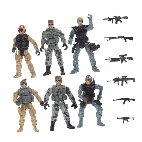 FIXOSHEE Miniatur Soldaten Figuren Teilig Kleines Kunststoff Modellspielzeug für Dekoration Sammelfiguren für Sandtisch Bücherregal von FIXOSHEE