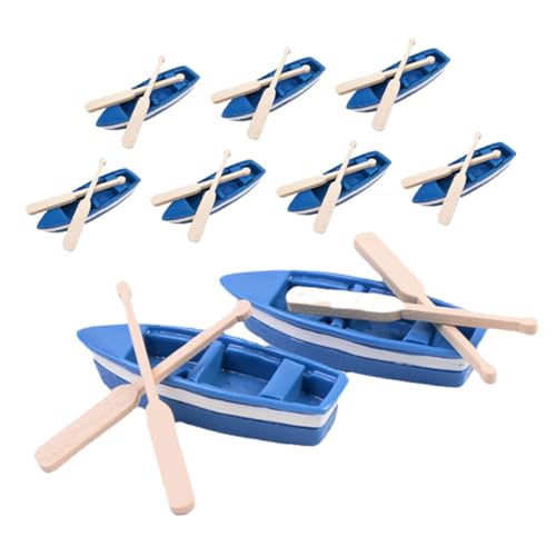 FIXOSHEE Miniatur aus Blauen Resin Booten mit Holzpaddeln Teiliges Mikro Landschafts Dekor für Strand und Meeresszenen Sichere Mini Desktop Deko und DIY Figuren für Sandkasten und FIXOSHEE Miniatur aus Blauen Resin Booten mit Holzpaddeln Teiliges Mikro Landschafts Dekor für Strand und Meeresszenen Sichere Mini Desktop Deko und DIY Figuren für Sandkasten und von FIXOSHEE