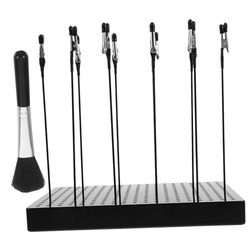 FIXOSHEE Modell Malständer Set mit Stabilem Sockel Biegsamen Krokodilklemmen mit Kunststoffspitzen Teilig für Airbrush Hobby Halter zum Präzisen Bemalen und Trocknen von Miniaturmodellen von FIXOSHEE