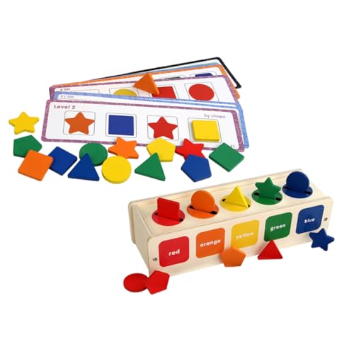 FIXOSHEE Montessori Holzformensortierer Buntes Lernspielzeug für Ab Jahr zur Motorischer Fähigkeiten Logik und Farberkennung Langlebig und Handgerechte für Junge Mädchen FIXOSHEE Montessori Holzformensortierer Buntes Lernspielzeug für Ab Jahr zur Motorischer Fähigkeiten Logik und Farberkennung Langlebig und Handgerechte für Junge Mädchen von FIXOSHEE