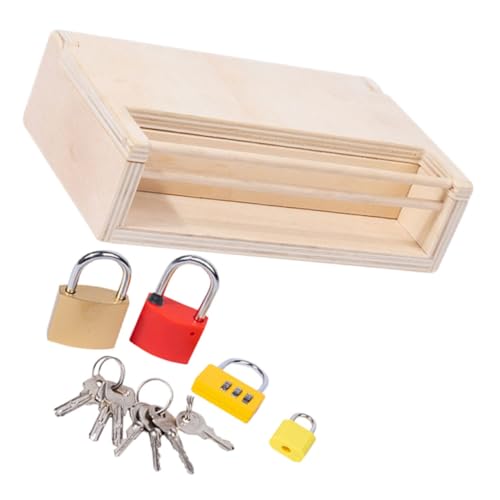 FIXOSHEE Montessori Holzspielzeug Schloss Schlüssel Lernspielzeug für Kleinkinder Jahre Bunte Formen Sicheres Pädagogisches zur Feinmotorik und Kreativität FIXOSHEE Montessori Holzspielzeug Schloss Schlüssel Lernspielzeug für Kleinkinder Jahre Bunte Formen Sicheres Pädagogisches zur Feinmotorik und Kreativität von FIXOSHEE