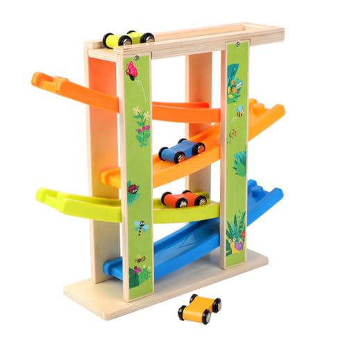 FIXOSHEE Multilagiges Gliding Car Rennbahn aus Langlebigem Holz Farbenfroher Sicherer Slider für Motorische und Konzentration Kleinkinder Lernspielzeug FIXOSHEE Multilagiges Gliding Car Rennbahn aus Langlebigem Holz Farbenfroher Sicherer Slider für Motorische und Konzentration Kleinkinder Lernspielzeug von FIXOSHEE
