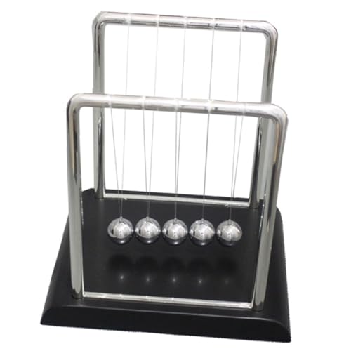 FIXOSHEE Newton Balance Ball Metall Kinetisches Schreibtischspielzeug Dekoratives Wissenschaftsmodell für Büro Lernen und Home Office Robust und Modisch von FIXOSHEE
