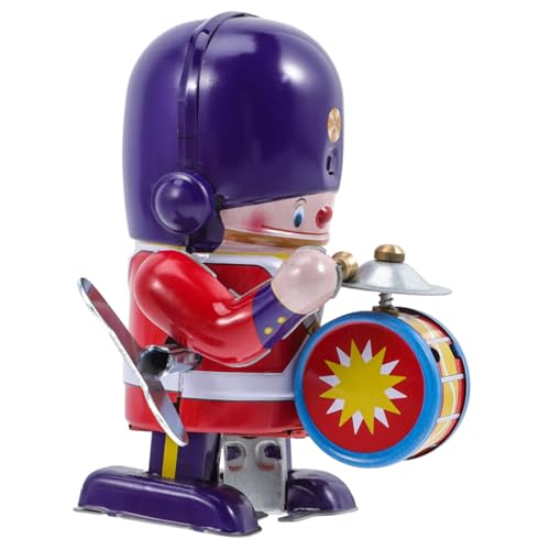 FIXOSHEE Nostalgisches Aufziehspielzeug Soldat aus Blech Lustiges Mechanismus Kleine Sichere Konstruktion Kreative Soldatenform für Kindergeburtstag und Sammelspaß von FIXOSHEE