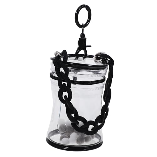 FIXOSHEE PVC Transparente Puppentasche Multifunktional für Puppenkleidung und Figurenaufbewahrung Tragbar Staubgeschützt mit Reißverschluss und Langlebigem Material für Unterwegs von FIXOSHEE