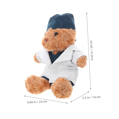 FIXOSHEE Plüsch Arzt Teddybär mit Realistischem Arztkostüm Kuscheltier für Schlafzimmer Dekoration Kreatives Geschenk für Medizinstudenten und Gesundheitshelden FIXOSHEE Plüsch Arzt Teddybär mit Realistischem Arztkostüm Kuscheltier für Schlafzimmer Dekoration Kreatives Geschenk für Medizinstudenten und Gesundheitshelden von FIXOSHEE