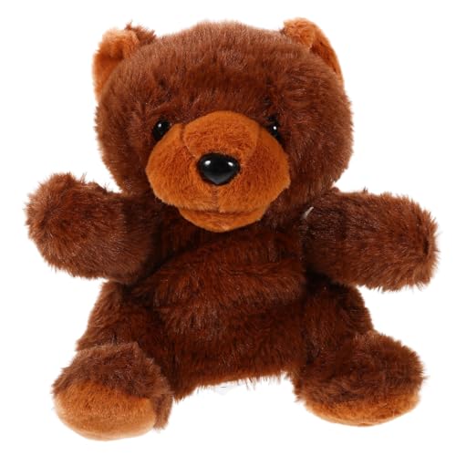 FIXOSHEE Plüsch Handpuppe Bär Weiches Material Kuscheltier Handspielzeug für Interaktives Puppentheater Kreativität und Kommunikation von FIXOSHEE
