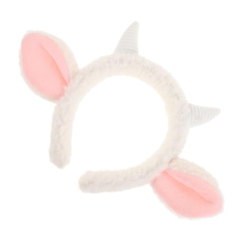 FIXOSHEE Plüsch Schafohren Stirnband Weich und Bequem Niedliches Tier Ohr Haarreif Halloween Kostüm Zubehör für Frauen Mädchen FIXOSHEE Plüsch Schafohren Stirnband Weich und Bequem Niedliches Tier Ohr Haarreif Halloween Kostüm Zubehör für Frauen Mädchen von FIXOSHEE