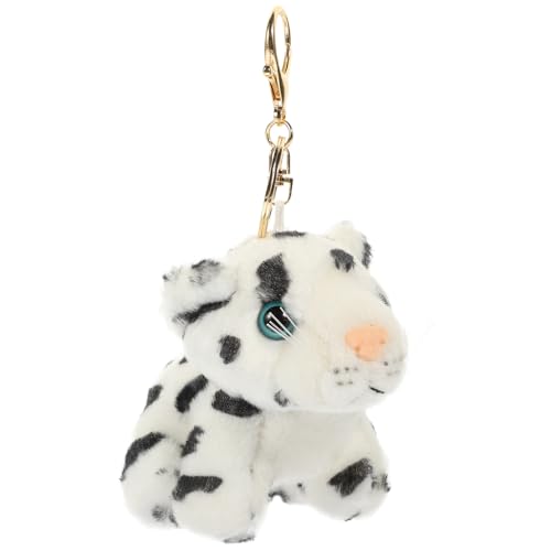 FIXOSHEE Plüsch Schlüsselanhänger Tiermotiv Kuscheltier Anhänger Niedlicher Leopard Schlüsselring Taschenanhänger Geschenkidee für Rucksack Handtasche Valentinstag Geburtstag Weihnachten von FIXOSHEE