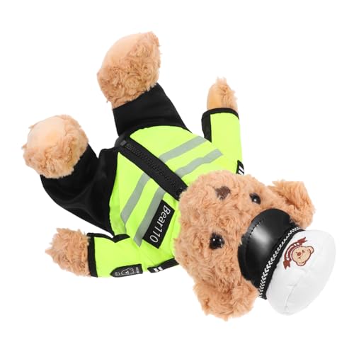 FIXOSHEE Polizeibär Plüschtier Sitzend Weiches Kuscheltier mit Uniform und Mütze Langlebiges Stofftier für Jungen und Mädchen Realistisch Gestaltetes FIXOSHEE Polizeibär Plüschtier Sitzend Weiches Kuscheltier mit Uniform und Mütze Langlebiges Stofftier für Jungen und Mädchen Realistisch Gestaltetes von FIXOSHEE