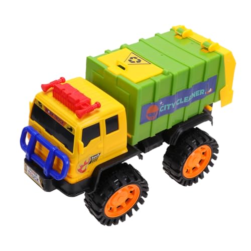 FIXOSHEE Pull Back Müllwagen für Ab Jahren Robustes Langlebiges Fahrzeug aus Sicherem Material Umweltbewusstes Sanitätsauto mit Reibungsantrieb für Jungen und Mädchen Zufällige Farbe von FIXOSHEE