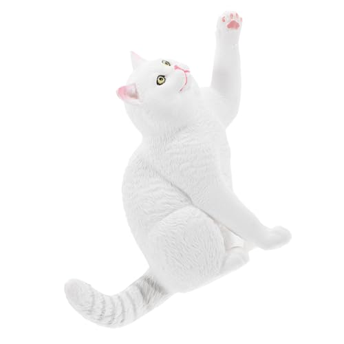 FIXOSHEE Realistische British Shorthair Katzenfigur Weiß Kleine Simulation Katze Desktop Dekoration Glatte Oberfläche Niedliches Haustier Modell für Katzenliebhaber Wohn und Bürodekoration FIXOSHEE Realistische British Shorthair Katzenfigur Weiß Kleine Simulation Katze Desktop Dekoration Glatte Oberfläche Niedliches Haustier Modell für Katzenliebhaber Wohn und Bürodekoration von FIXOSHEE