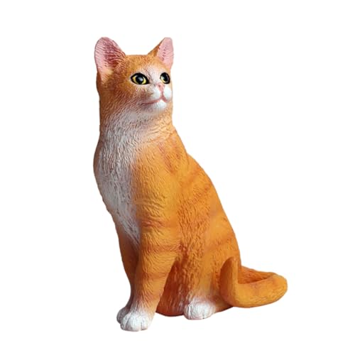 FIXOSHEE Realistische Katzenfigur Sitzend Detailgetreues Kunststoffmodell Robust und Langlebig Kompakte für Auto und Zuhause Pädagogisches Kätzchenspielzeug Kreativität und FIXOSHEE Realistische Katzenfigur Sitzend Detailgetreues Kunststoffmodell Robust und Langlebig Kompakte für Auto und Zuhause Pädagogisches Kätzchenspielzeug Kreativität und von FIXOSHEE