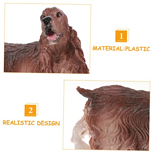 FIXOSHEE Realistische Kleine Cocker Spaniel Figur aus Sicherem Kunststoff Detailgetreues Hunde Modell für Kinderzimmerdekoration und Spielerisches Lernen Glatte Oberfläche von FIXOSHEE
